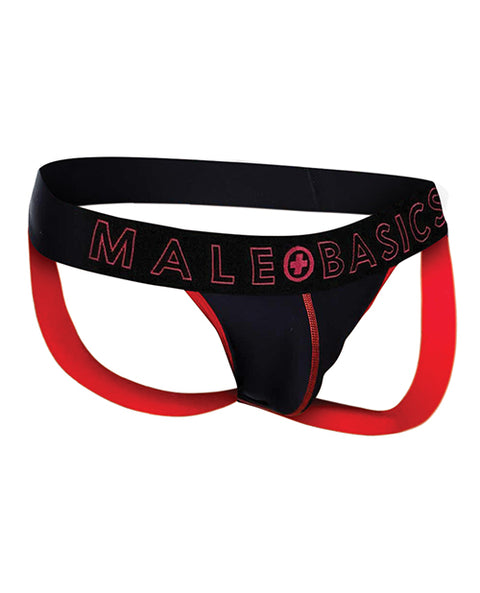 Male Basics Neon Jockstrap Red Md