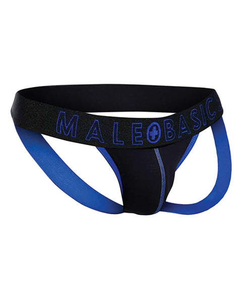 Male Basics Neon Jockstrap Royal Lg