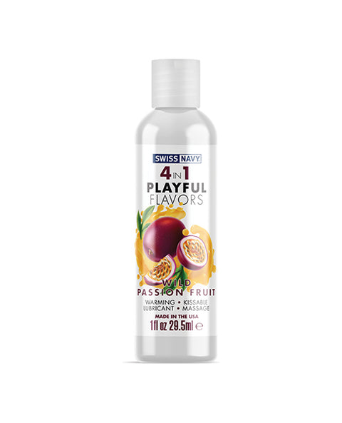 Swiss Navy 4 In 1 Playful Flavors Wild Passion Fruit - 1 Oz