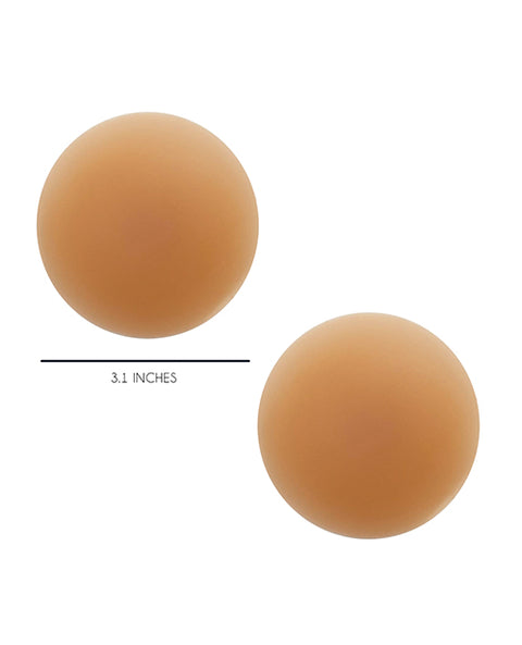 Yummy Skin Invisible Reusable Silicone Nipztix - Mocha O-s