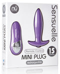 Nu Sensuelle Remote Control Rechargeable Mini Plug - Purple