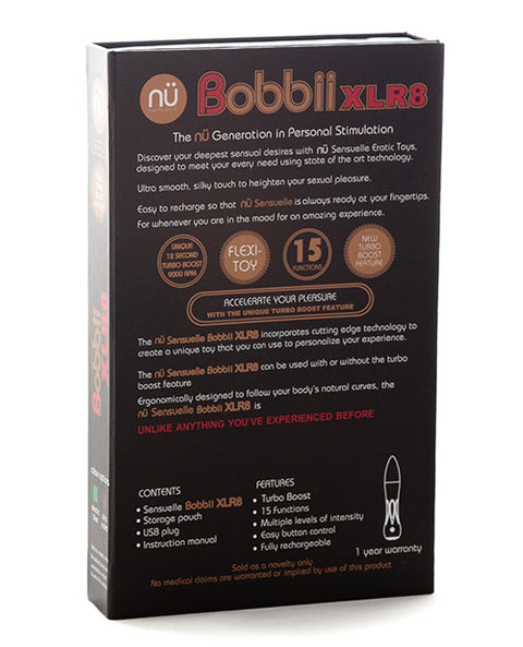 Nu Sensuelle Bobbii Flexible Vibe Xlr8 Turbo Boost - Electric Blue