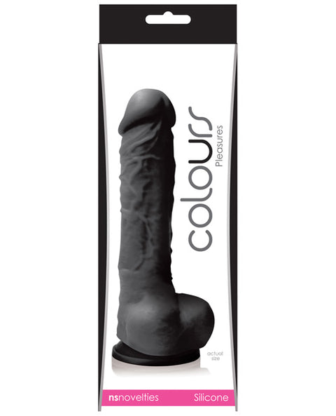 Colours Pleasures 5" Dildo W-suction Cup - Black