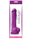 Colours Pleasures 5" Dildo W-suction Cup - Purple