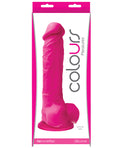 Colours Pleasures 8" Dildo W-suction Cup - Pink