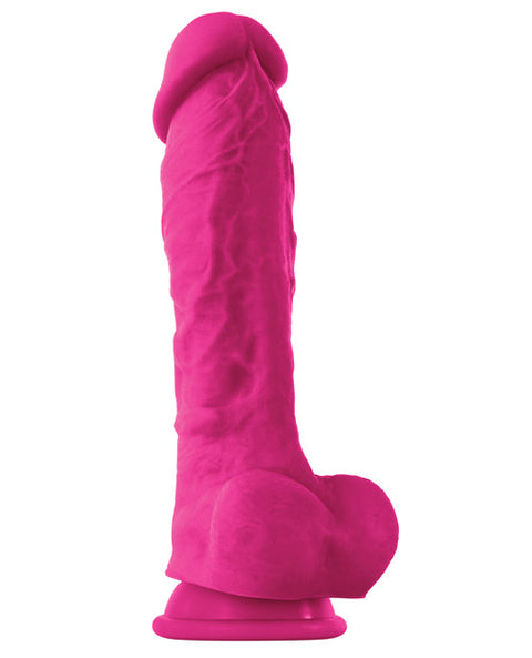 Colours Pleasures 8" Dildo W-suction Cup - Pink