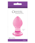 Crystal Glass Butt Plug Small - Pink