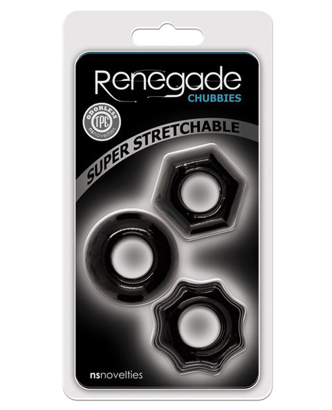 Renegade Chubbies 3 Pack - Black