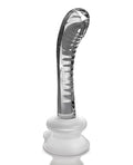 Icicles No. 88 Hand Blown Glass G-spot Massager W-suction Cup -  Clear