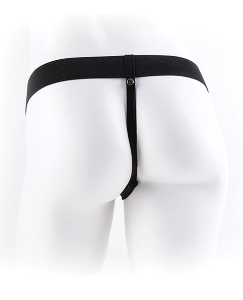 Fetish Fantasy Series 9" Vibrating Hollow Strap On W-balls - Flesh