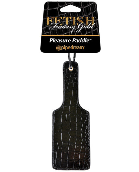 Fetish Fantasy Gold Pleasure Paddle - Black