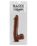 Basix Rubber Works 10" Dong W-suction Cup - Brown