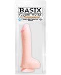 Basix Rubber Works 8" Dong W-suction Cup - Flesh