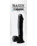 Basix Rubber Works 12" Dong W-suction Cup - Black
