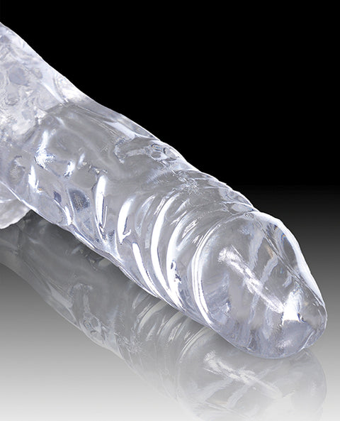 King Cock Clear 4" Cock W-balls