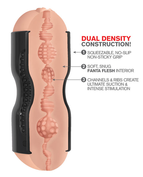 Pipedream Extreme Toyz Tight Grip Dual Density Squeezable Strokers - Pussy & Ass