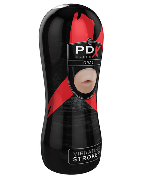 Pdx Elite Vibrating Stroker - Oral