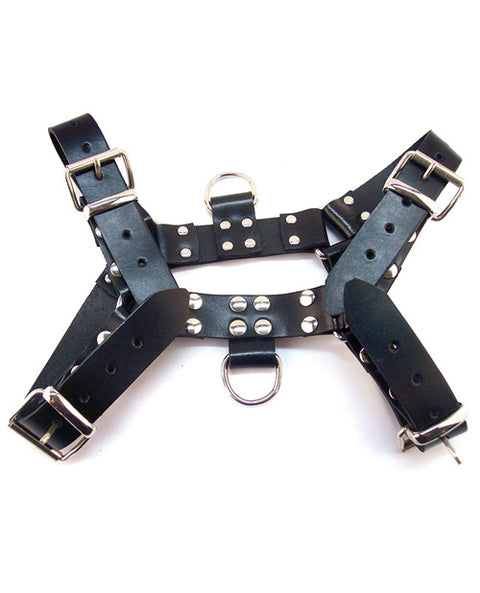 Rouge Over The Head Large Harness - Black