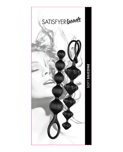 Satisfyer Soft Silicone Beads - Black