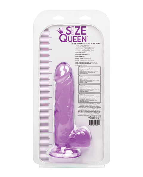 Size Queen 6" Dildo - Purple