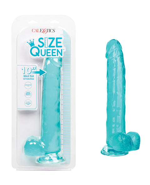 Size Queen 10" Dildo - Blue