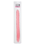 Translucence 18" Veined Double Dong - Pink