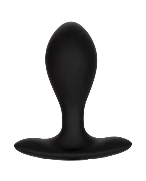 Weighted Silicone Inflatable Plug - Black