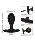 Weighted Silicone Inflatable Plug - Black