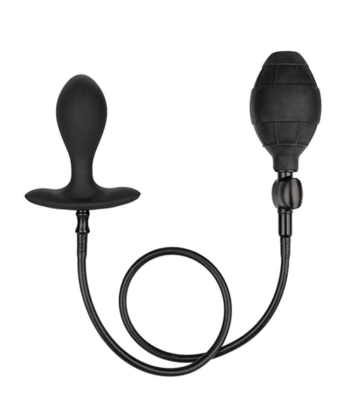 Weighted Silicone Inflatable Plug - Black