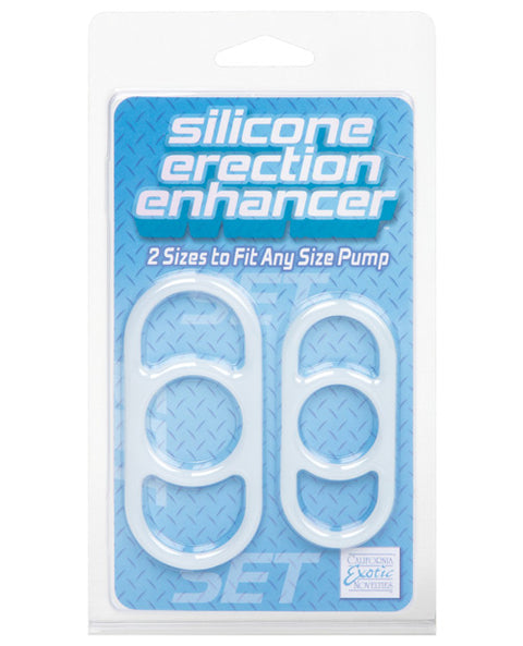 Silicone Erection Enhancers - Pack Of 2 White