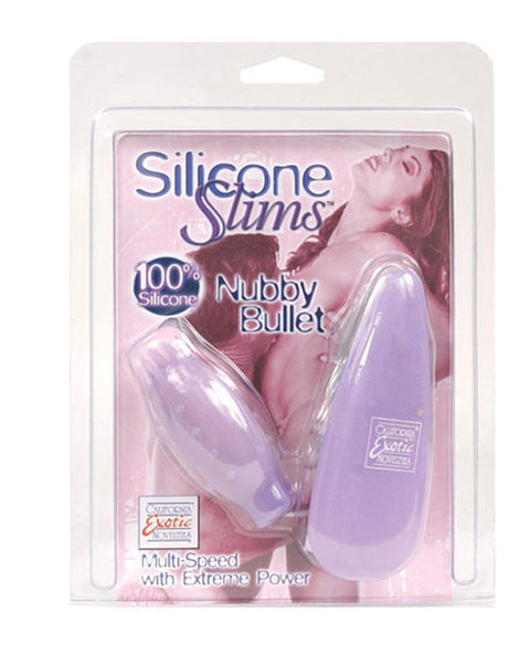 Silicone Slims Nubby Bullet - Purple