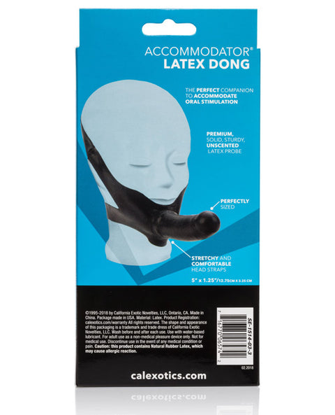 Accommodator Latex Dong - Black