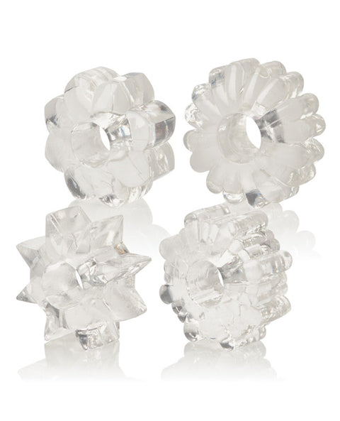 Basic Essentials Rings - Clear Set Of 4
