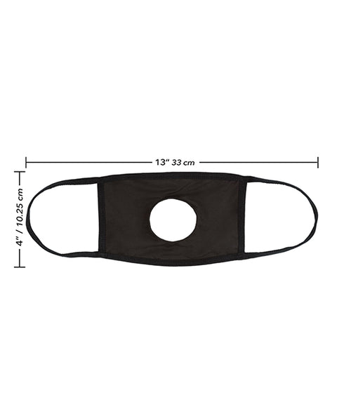 Foreplay Accessories Bj 69 Open Mouth Mask - Black
