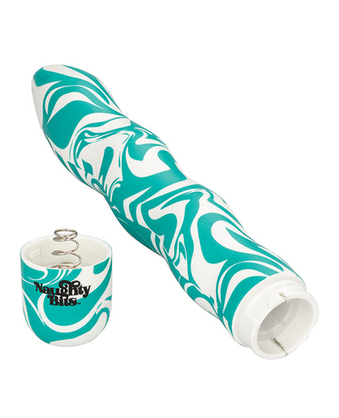 Naughty Bits Squiggle Dick Personal Vibrator - Turquoise
