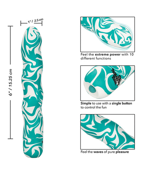 Naughty Bits Squiggle Dick Personal Vibrator - Turquoise