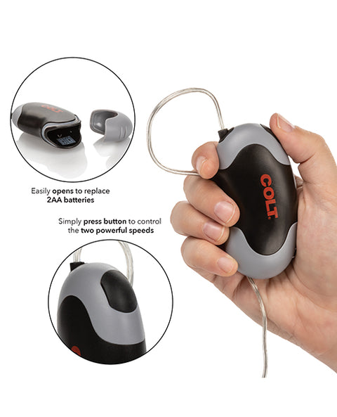 Colt Xtreme Turbo Bullet Power Pack Waterproof - 2 Speed Silver