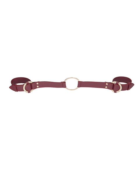 Shots Ouch Halo Handcuff W-connector - Burgundy