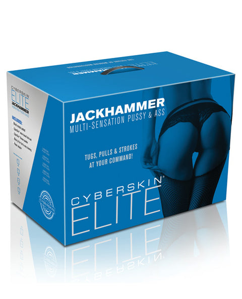 Cyberskin Elite Jackhammer Pussy & Ass - Light