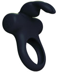 Vedo Frisky Bunny Rechargeable Vibrating Ring - Black Pearl