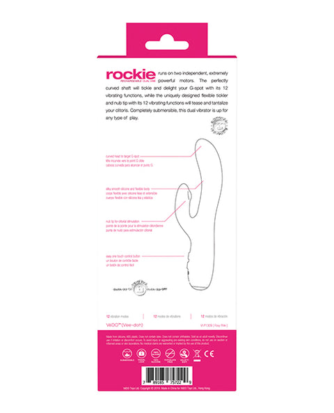 Vedo Rockie Rechargeable Dual Vibe - Foxy Pink