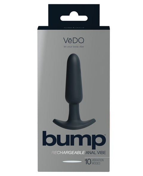 Vedo Bump Rechargeable Anal Vibe - Just Black