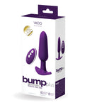 Vedo Bump Plus Rechargeable Remote Control Anal Vibe - Deep Purple