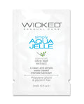 Wicked Sensual Care Simply Aqua Jelle Water Based Lubricant - .1 Oz