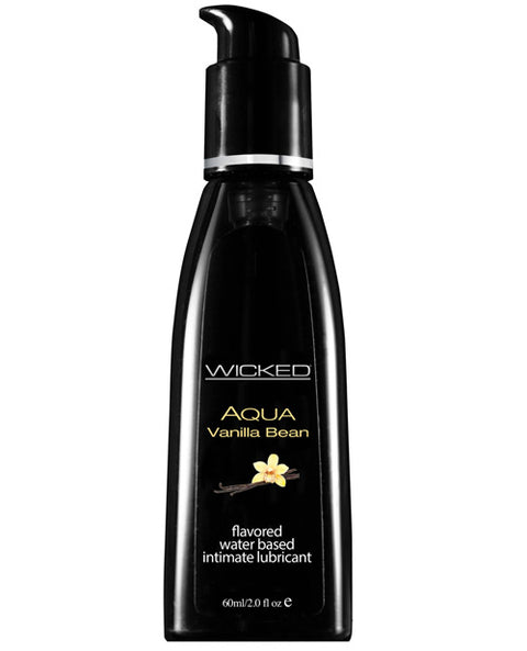 Wicked Sensual Care Aqua Water Based Lubricant - 2 Oz Vanilla Bean