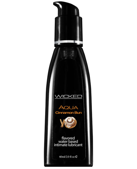 Wicked Sensual Care Aqua Water Based Lubricant - 2 Oz Cinnamon Bun