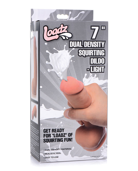 No Eta Loadz 7" Dual Density Squirting Dildo - Light