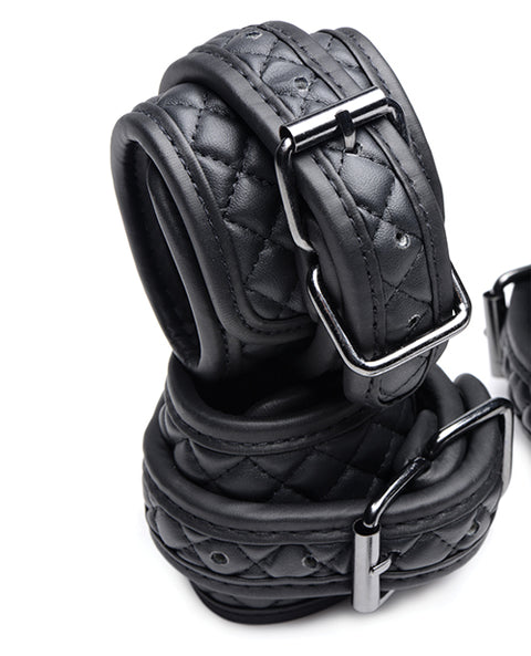 Master Series Concede Wrist & Ankle Restraint Set W-bonus Hog-tie Adaptor - Black