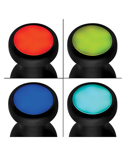 Booty Sparks Silicone Vibrating Led Plug - Small
