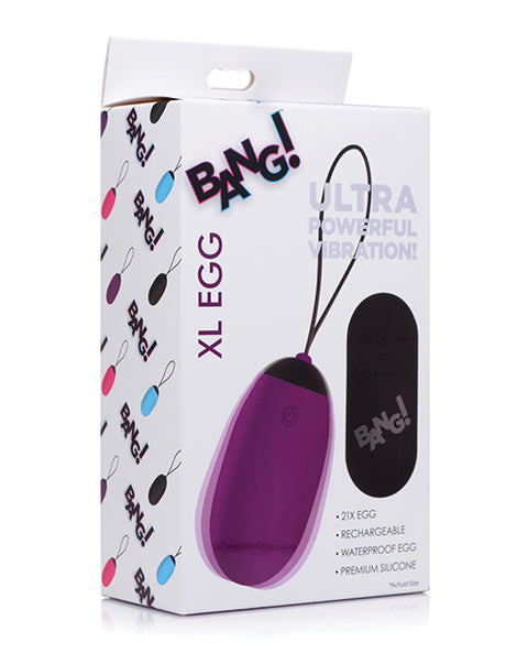 Bang! Xl Vibrating Egg - Purple
